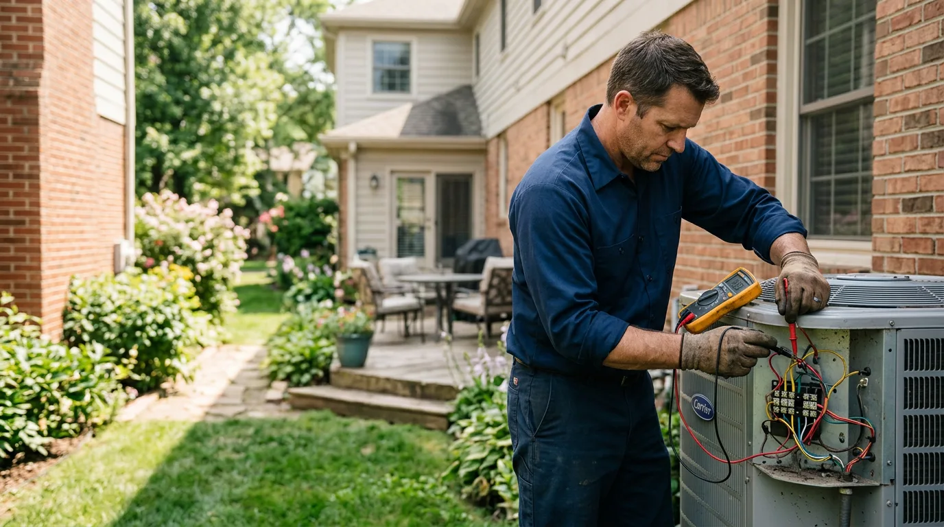 HVAC technician working near Cornwall, CT